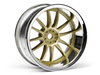 WORK XSA 02C WHEEL 26mm CHROME/GOLD (9mm OFFSET)