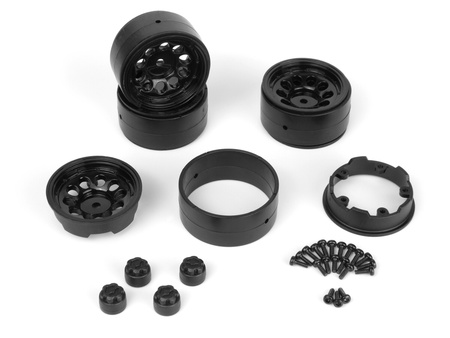 #160841 CS-10 Beadlock Wheel 1.2in (Black/4pcs)