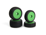 #150842 Microbe Buggy Wheel/Tyre Set (Green/Front/Rear)