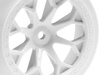 8-SHOT SC WHEEL (4.5mm Offset/WHITE/2PCS) #116741