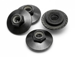 #Z680 Flanged Lock Nut M5X8Mm (Black/4Pcs)