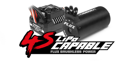 Samochód zdalnie sterowany RC #150313 QuantumR Flux 4S 1/8 4WD Race Truck - Grey/Red Model Auto RC