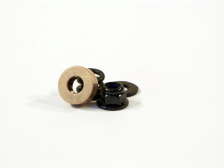 #87042 Spring 4.9X8X7Mm W. Wshr 4.3X10X1.0Mm Hex -Blk Set