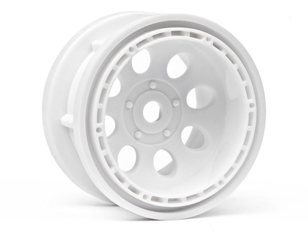 ROCK 8 BEAD LOCK WHEEL WHITE (55x36mm/2pcs)