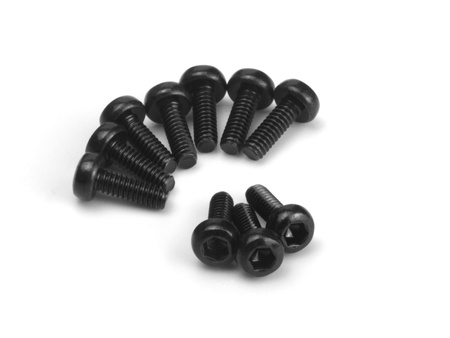 #161177 Button Head Screw M1.7x5mm (Hex Socket/10pcs)