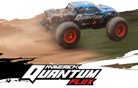 MAVERICK QUANTUM MT FLUX 80A 1/10 4WD BRUSHLESS MONSTER TRUCK BLUE ORANGE #150202