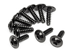 #MV23075 T.P FLANGED SCREW M3X10MM (10 PCS)
