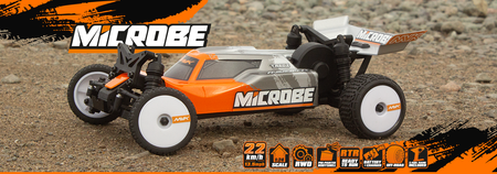 Samochód zdalnie sterowany RC #150802 Maverick Microbe 1/24th Buggy – Orange Model RC Auto