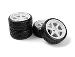 #160248 Falken Azenis Drft Tire/HRE C106 Wheel White 4pcs