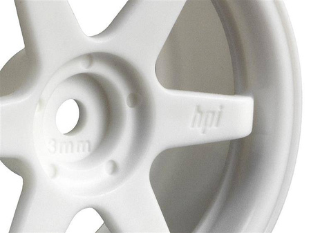#3840 Te37 Wheel 26Mm White(3Mm Offset)