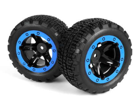 Slyder ST Wheels/Tires Assembled (Black/Blue) #540109