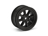 MX60 8 SPOKE WHEEL BLACK (0mm OFFSET/2pcs)