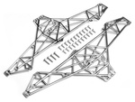 #85254 Main Chassis Set (Matte Chrome)