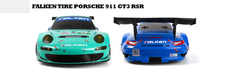 Samochód zdalnie sterowany RC #160780 Sport 3 Porsche 911 GT3 RSR Falken Model Auto RC