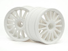 WR8 Tarmac Wheel White (2.2inch/57X35Mm/2Pcs) #108075