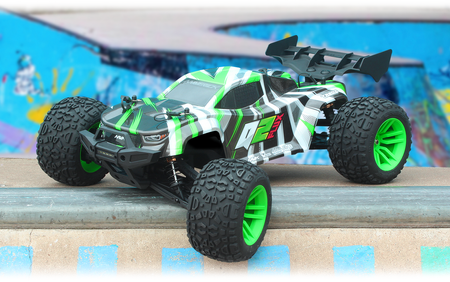 Samochód zdalnie sterowany RC #150408 Quantum2 XT Flux 1/10th Stadium Truck - Green Model Auto RC