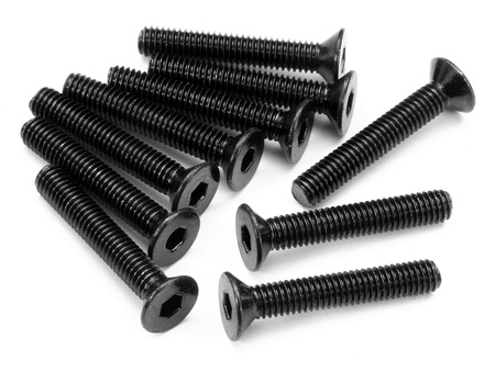#Z086 Flat Head Screw M3X18Mm (Hex Socket/10Pcs)