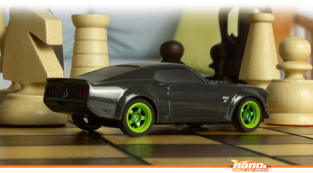 Samochód zdalnie sterowany RC #160980 nano-TTR 1969 Ford Mustang RTR-X Ravaglia Red Model Auto RC