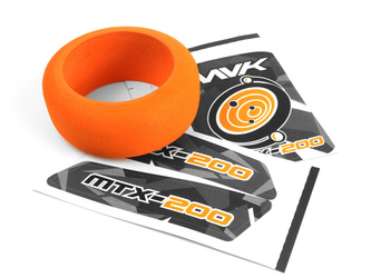 Transmitter Wheel Foam & Decals (Orange) #150553