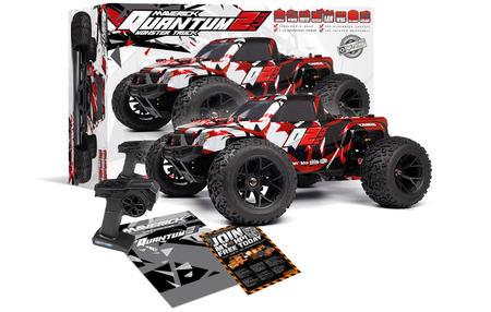 Samochód zdalnie sterowany RC #150405 Quantum2 MT Flux 1/10th Monster Truck - Red Model Auto RC