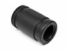 SILICONE EXHAUST COUPLING 15x25x40mm (BLACK) #87052