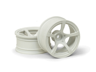 R5 WHEEL WHITE (9MM/2PCS) #120205