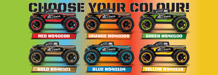 Samochód zdalnie sterowany RC #540116 Slyder MT 1/16 4WD Electric Monster Truck - Yellow Model Auto RC