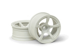 #120205 D5 WHEEL WHITE (9MM/2PCS)