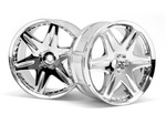 #3344 Lp32 Wheel Work Ls406 Chrome (2Pcs)