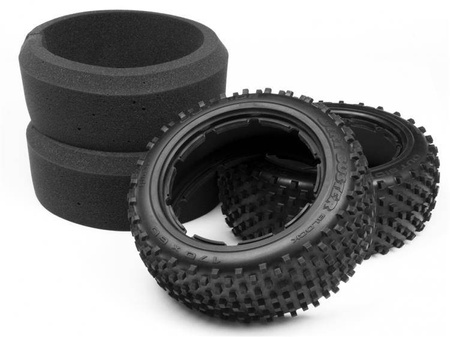 Dirt Buster Block Tire M Compound (170X60Mm/2Pcs) #4848