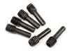 Screw Shaft M4X2.5X12Mm (Black/6Pcs) #86094