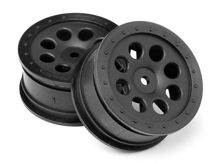 St-8 Wheel Black (0Mm Offset/2Pcs) #103039