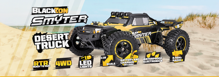 Samochód zdalnie sterowany RC #540226 Smyter DT 1/12 4WD Electric Desert Truck - Yellow Model Auto RC