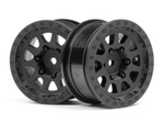 #116840 Cr-10 Wheel 1.9 (Black/2Pcs)