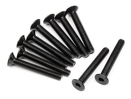 FLAT HEAD SCREW M3x22mm (HEX SOCKET/10pcs)