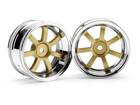 RAYS GRAM LIGHTS 57S-PRO CHROME/GOLD (6mm OFFSET)