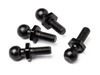 BALL STUD 4.7x14mm (BLACK/4pcs)