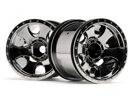 WARLOCK WHEEL BLACK CHROME (2.2in/2pcs) #105280