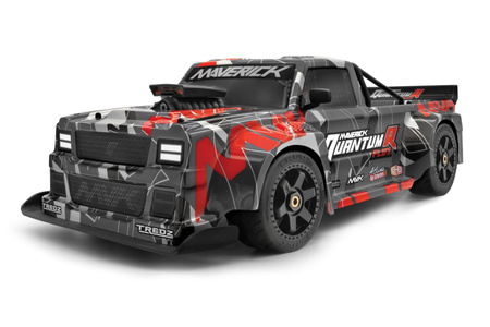 Samochód zdalnie sterowany RC #150313 QuantumR Flux 4S 1/8 4WD Race Truck - Grey/Red Model Auto RC