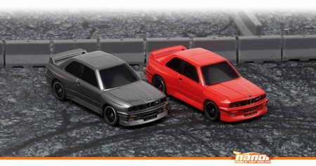 Samochód zdalnie sterowany RC #160990 nano-TTR 1989 BMW M3 E30 Ravaglia Red Model Auto RC