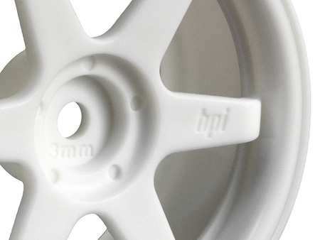 #3840 Te37 Wheel 26Mm White(3Mm Offset)