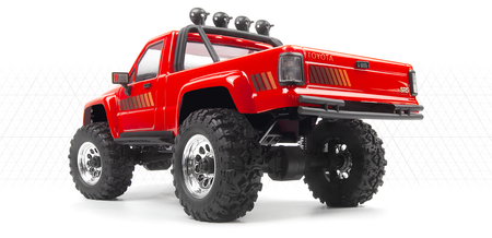 Samochód zdalnie sterowany RC #160801 Venture18 1985 Toyota Hilux SR5 - Red Model Auto RC