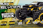 #540116 Slyder MT 1/16 4WD Electric Monster Truck - Yellow