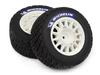 WR8 RALLY OFF-ROAD WHEEL/TIRE SET (WHITE/2PCS)