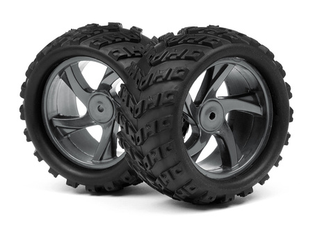 1/18 MONSTER TRUCK WHEEL &amp; TYRE ASSEMBLY (ION MT) #MV28055