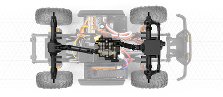Samochód zdalnie sterowany RC #160801 Venture18 1985 Toyota Hilux SR5 - Red Model Auto RC