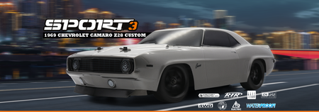 Samochód zdalnie sterowany RC #160423 Sport 3 1969 Chevrolet Camaro Z28 Custom Model Auto RC