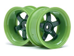 #111100 Work Meister S1 Wheel Green (9Mm Offset/2Pcs)