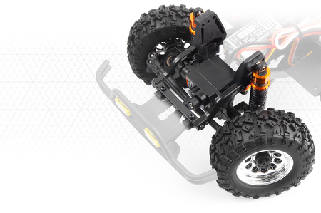 Samochód zdalnie sterowany RC #160801 Venture18 1985 Toyota Hilux SR5 - Red Model Auto RC