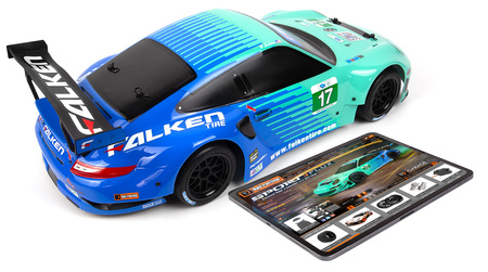 Samochód zdalnie sterowany RC #160781 Sport 3 Porsche 911 GT3 RSR Falken - Flux Model Auto RC